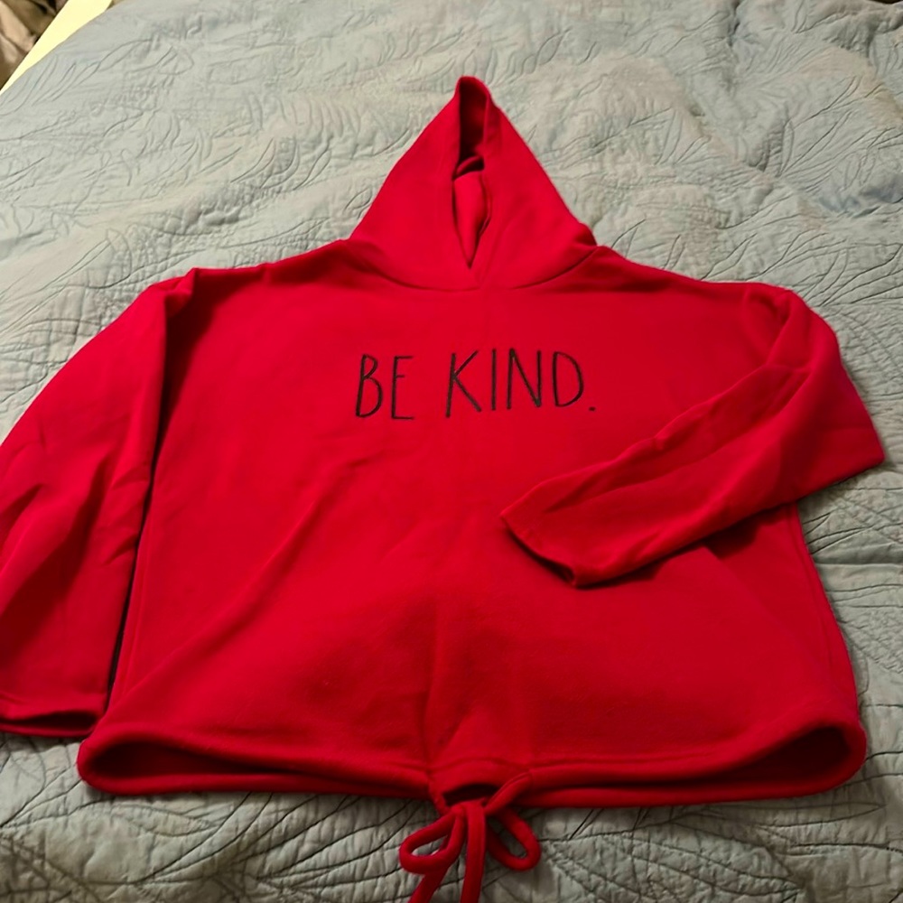 Rae Dunn Sweatshirt … Be Kind … reddish pink